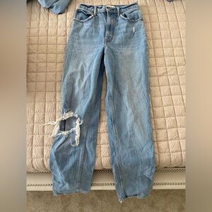 Abercrombie 90’s straight ultra high rise jeans